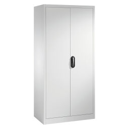 Material cabinet with 2 hinged doors and 8 floors