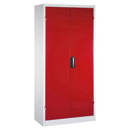 Cabinet material cabinet with 2 hinged doors, 4 shelves and 3 drawers .  W: 930, D: 600, H: 1950 (mm). Article code: 578922503-D