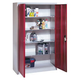 Cabinet material cabinet with 2 hinged doors and 4 floors 57893000-D