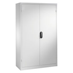 Armoire d'équipement avec 2 portes tournantes, 3 étages et 3 tiroirs