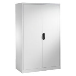 Armoire d'équipement avec 2 portes tournantes, 6 étages et 6 tiroirs