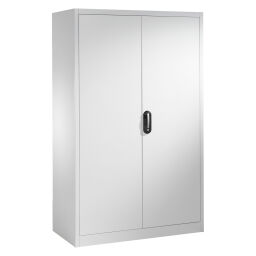 Cabinet material cabinet with 2 hinged doors and 8 floors