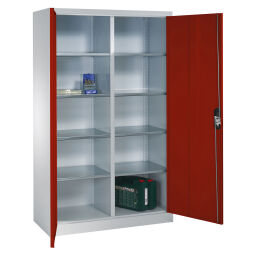 Cabinet material cabinet with 2 hinged doors and 8 floors.  W: 1200, D: 500, H: 1950 (mm). Article code: 578931311-D