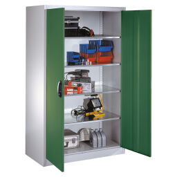 Cabinet material cabinet with 2 hinged doors and 4 floors.  W: 1200, D: 400, H: 1950 (mm). Article code: 57893000-N