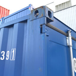 Container full side open 20 ft.  L: 6058, B: 2438, H: 2591 (mm). Artikelcode: 99STA-20FT-02VO