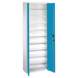 Boxes cabinet with 2 hinged doors and 9 floors