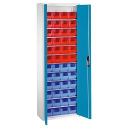 Cabinet boxes cabinet with 2 hinged doors and 48 storage bins.  W: 700, D: 300, H: 1980 (mm). Article code: 5713311321-LW