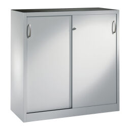 Cabinet sliding door cabinet with 2 sliding doors and 2 floors.  W: 1200, D: 500, H: 1200 (mm). Article code: 57205709-S