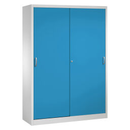 Sliding door cabinet with 2 sliding doors and 8 floors