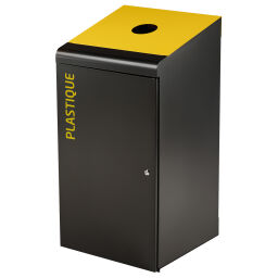 Waste bin waste and cleaning metal waste bin waste recycling station