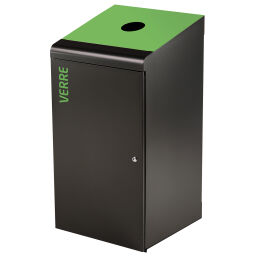 Waste bin waste and cleaning metal waste bin waste recycling station