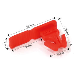 Stacking box plastic accessories safety clip