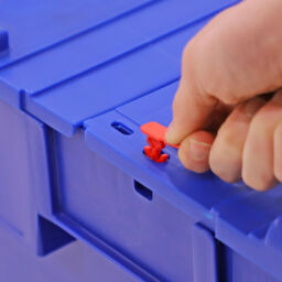 Stacking box plastic accessories safety clip Material:  plastic.  Article code: 99-6544-SEAL