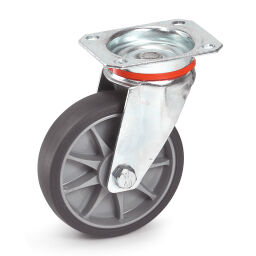Wheel castor wheel Ø 125 mm Version:  Ø 125 mm.  L: 105, W: 80, H: 165 (mm). Article code: 8571602