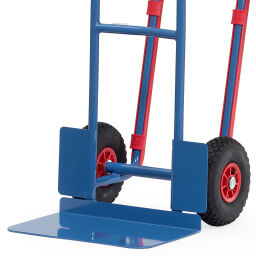 Steel sack truck Fetra fixed construction with pneumatic tyres 260x85 mm