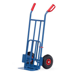 Diable transport acier diable bavette rabattable fetra avec pneus 260x85 mm