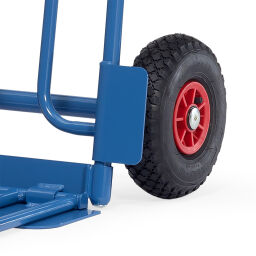 Diable transport acier diable bavette rabattable fetra avec pneus 260x85 mm