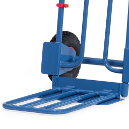 Diable transport acier diable bavette rabattable fetra avec pneus 260x85 mm