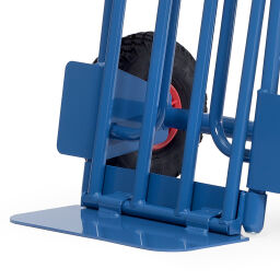 Diable transport acier diable bavette rabattable fetra avec pneus 260x85 mm