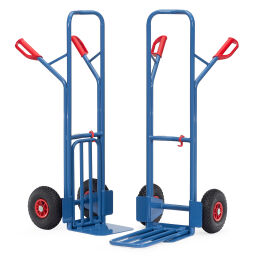 Steel sack truck fetra hand truck fold up shovel with pneumatic tyres 260x85 mm