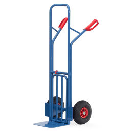Steel sack truck fetra hand truck fold up shovel with pneumatic tyres 260x85 mm