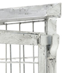 Mesh container fixed construction fixed mesh box structure single valve on one side