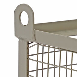 Mesh container fixed construction fixed mesh box structure fixed walls