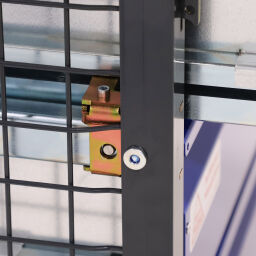 Gitterbox anti-diebstahl mit 4 geschlossen schubladen