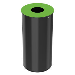 Abfallbehälter Abfall und Reinigung Mülltonne aus Stahl mit Einsatzöffnung Inhalt (Ltr):  50.  L: 315, B: 315, H: 630 (mm). Artikelcode: 8252304