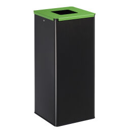 Abfallbehälter Abfall und Reinigung Mülltonne aus Stahl Sammelsystem Inhalt (Ltr):  40.  L: 270, B: 270, H: 590 (mm). Artikelcode: 8256174