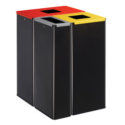 Waste bin Waste and cleaning metal waste bin waste recycling station Volume (ltr):  40.  L: 270, W: 270, H: 590 (mm). Article code: 8256170