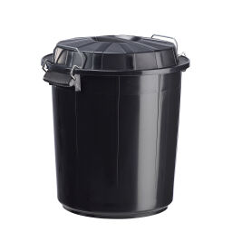 Outdoor waste bins Waste and cleaning plastic waste bin lid with locking system Article arrangement:  New.  L: 455, W: 455, H: 505 (mm). Article code: 8257610
