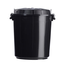 Outdoor waste bins Waste and cleaning plastic waste bin lid with locking system Article arrangement:  New.  L: 455, W: 455, H: 505 (mm). Article code: 8257610