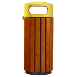 Outdoor waste bins Waste and cleaning steel waste pin with galvanized inner tray Volume (ltr):  60.  L: 420, W: 420, H: 1000 (mm). Article code: 8257884