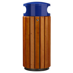 Outdoor waste bins Waste and cleaning steel waste pin with galvanized inner tray Volume (ltr):  60.  L: 420, W: 420, H: 1000 (mm). Article code: 8257885