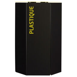 Poubelle de bureau et intérieur poubelle d'acier couvercle avec fente d'introduction