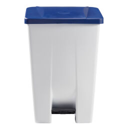 Waste bin Waste and cleaning plastic waste bin with lid to pedal frame Volume (ltr):  80.  L: 490, W: 415, H: 735 (mm). Article code: 8259187