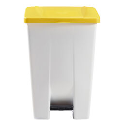 Waste bin Waste and cleaning plastic waste bin with lid to pedal frame Volume (ltr):  80.  L: 490, W: 415, H: 735 (mm). Article code: 8259188