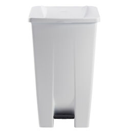 Waste bin Waste and cleaning plastic waste bin with lid to pedal frame Volume (ltr):  120.  L: 510, W: 425, H: 785 (mm). Article code: 8259200