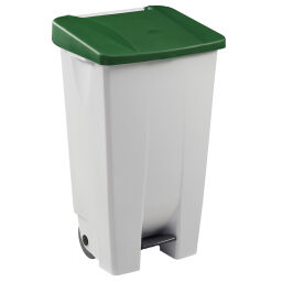Waste bin Waste and cleaning plastic waste bin with lid to pedal frame Volume (ltr):  120.  L: 510, W: 425, H: 785 (mm). Article code: 8259201