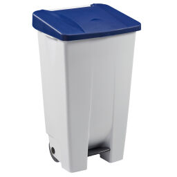 Afvalbak Afval en reiniging kunststof afvalbak met deksel op pedaalframe Inhoud (ltr):  120.  L: 510, B: 425, H: 785 (mm). Artikelcode: 8259202