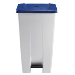 Afvalbak Afval en reiniging kunststof afvalbak met deksel op pedaalframe Inhoud (ltr):  120.  L: 510, B: 425, H: 785 (mm). Artikelcode: 8259202