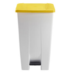 Waste bin Waste and cleaning plastic waste bin with lid to pedal frame Volume (ltr):  120.  L: 510, W: 425, H: 785 (mm). Article code: 8259203