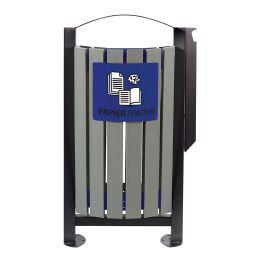 Outdoor waste bins Waste and cleaning steel waste pin on foot with ashtray  Version:  on foot with ashtray .  L: 580, W: 440, H: 1015 (mm). Article code: 8259316
