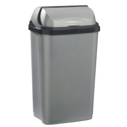 Waste bin Waste and cleaning plastic waste bin with bolt lid Article arrangement:  New.  L: 390, W: 290, H: 660 (mm). Article code: 8259838