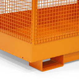 Access safety platform for forklift truck Belgium model drive-in sleeves with slide down protection.  L: 1115, W: 1200, H: 1890 (mm). Article code: 99-812-BE