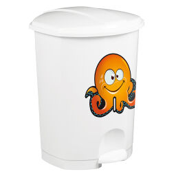 Waste bin waste and cleaning plastic waste bin especially for kids