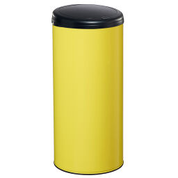 Abfallbehälter Abfall und Reinigung Stahl Mülltonne mit push-Deckel Ausführung:  mit push-Deckel.  L: 310, B: 310, H: 670 (mm). Artikelcode: 8293588