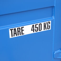Container materiaalcontainer 6 ft Verhuur.  L: 1980, B: 1950, H: 1910 (mm). Artikelcode: H99STA-6FT
