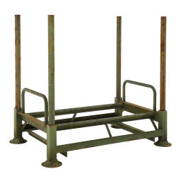 Tyre storage mobile storage rack stanchions included used.  L: 1450, W: 985, H: 1300 (mm). Article code: 98-1324GB-SET
